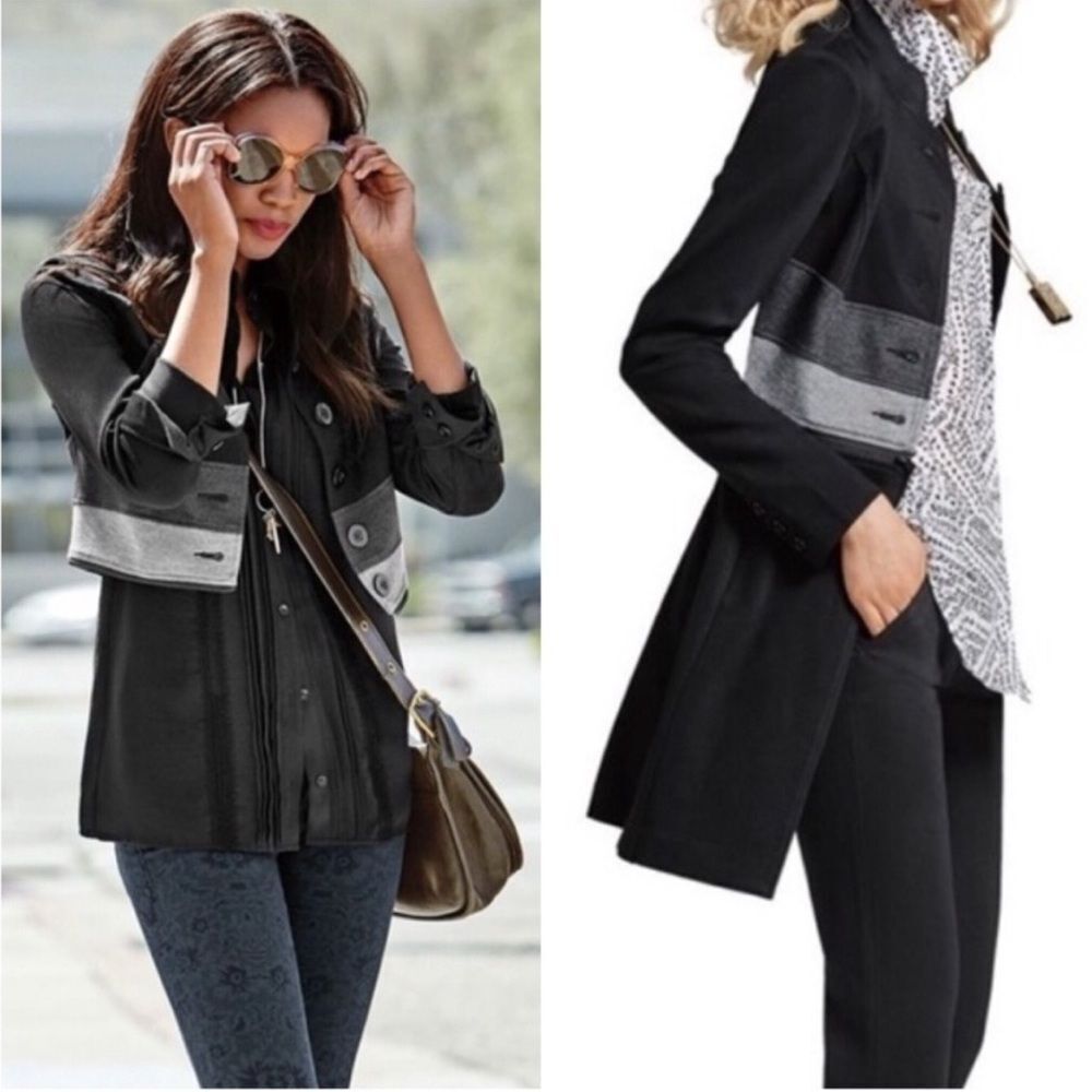CAbi Black Convertible Zip Off Jacket 3176 Women’s Medium